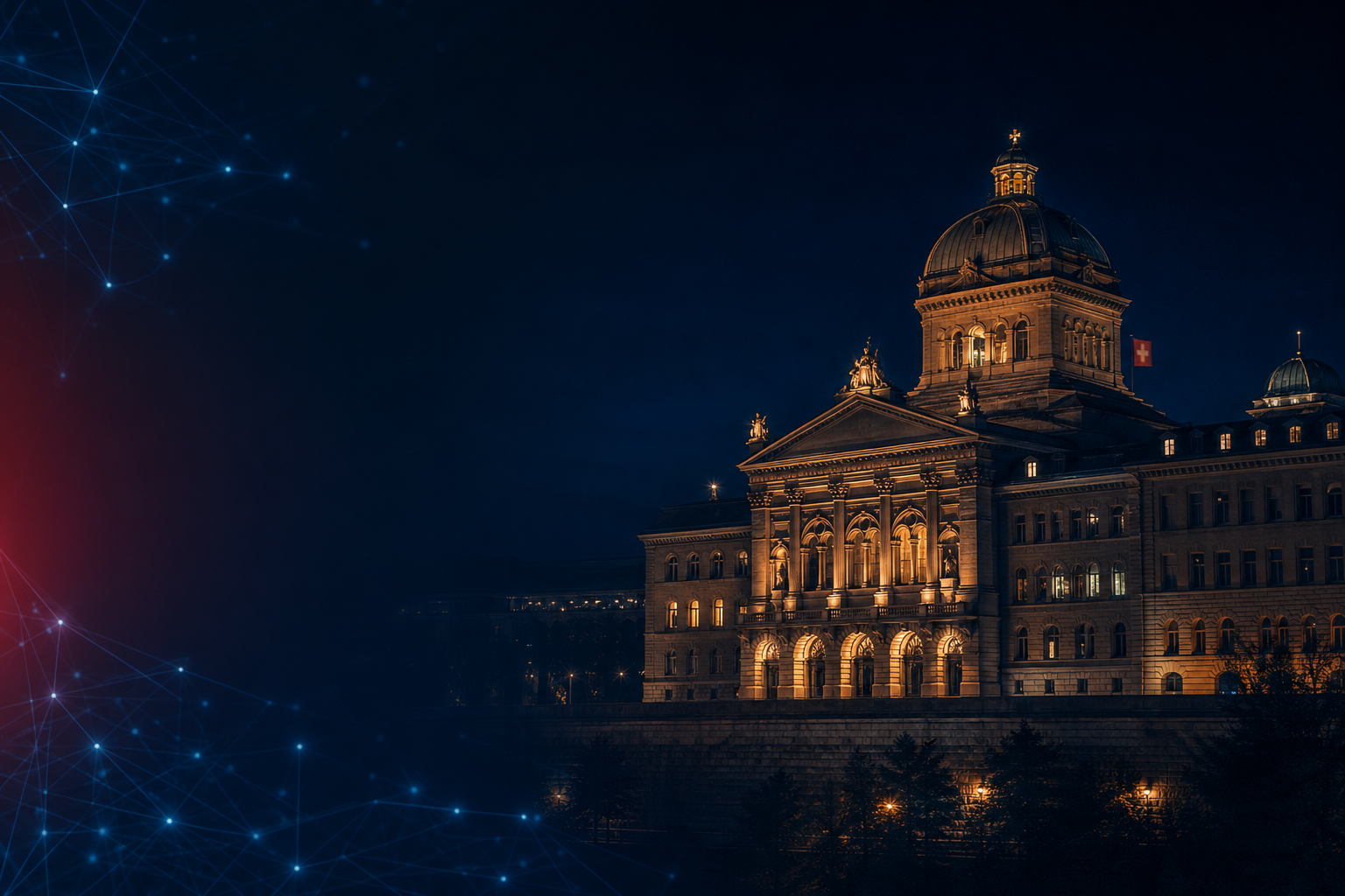 Bundeshaus bei Nacht